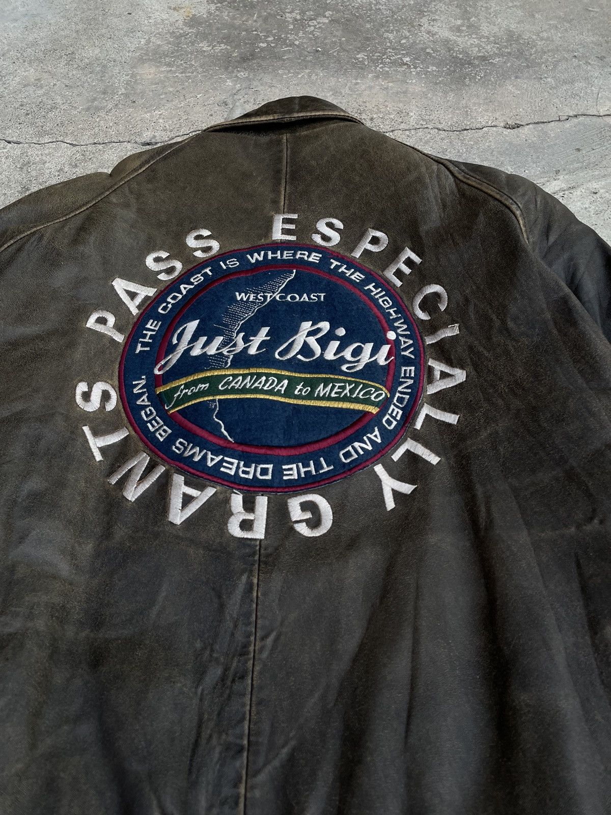 BIGI BIGI LEATHER PASS ESPECIALLY GRANTS BOMBER JACKET Size US L / EU 52-54 / 3 - 10 Thumbnail