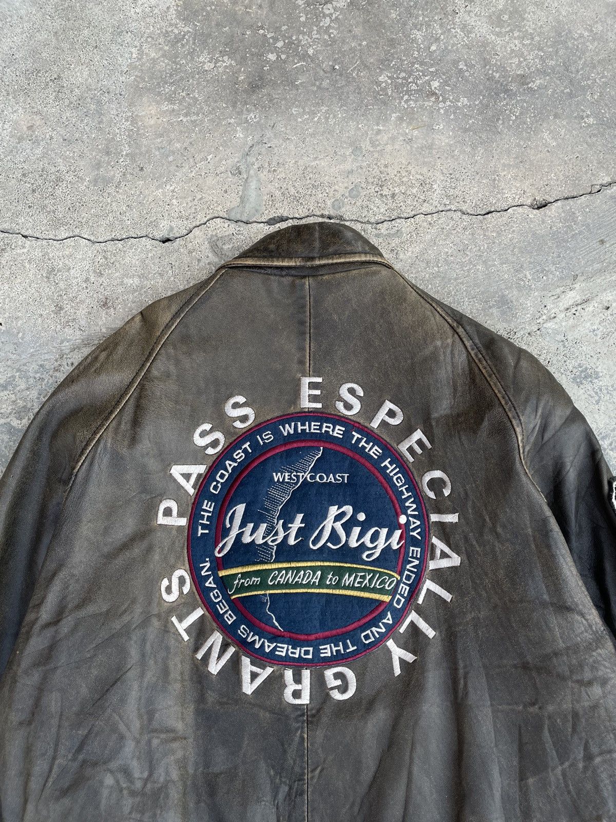 BIGI BIGI LEATHER PASS ESPECIALLY GRANTS BOMBER JACKET Size US L / EU 52-54 / 3 - 9 Thumbnail