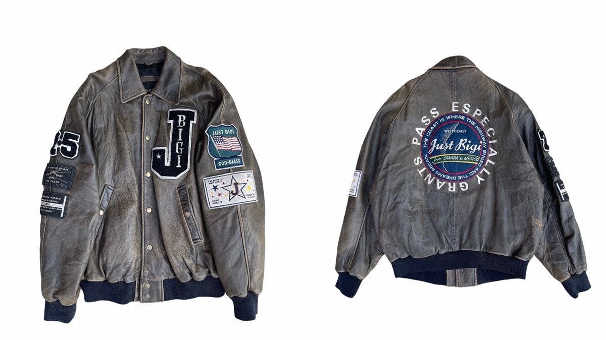 BIGI BIGI LEATHER PASS ESPECIALLY GRANTS BOMBER JACKET Size US L / EU 52-54 / 3 - 1 Thumbnail