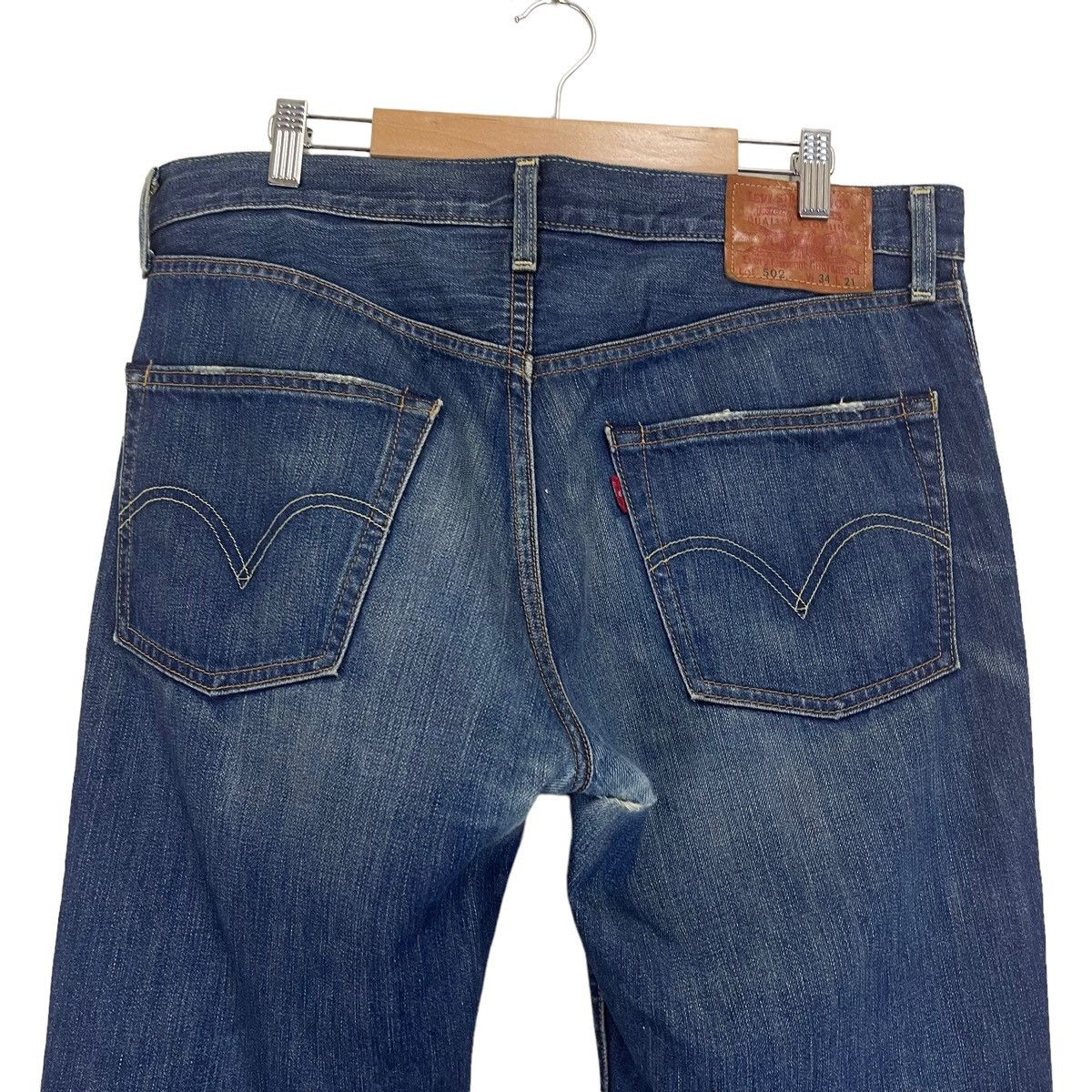 Japanese Brand RARE💥Vintage Levis 502 Distressed Selvedge Denim W34L21 Size US 34 / EU 50 - 9 Thumbnail
