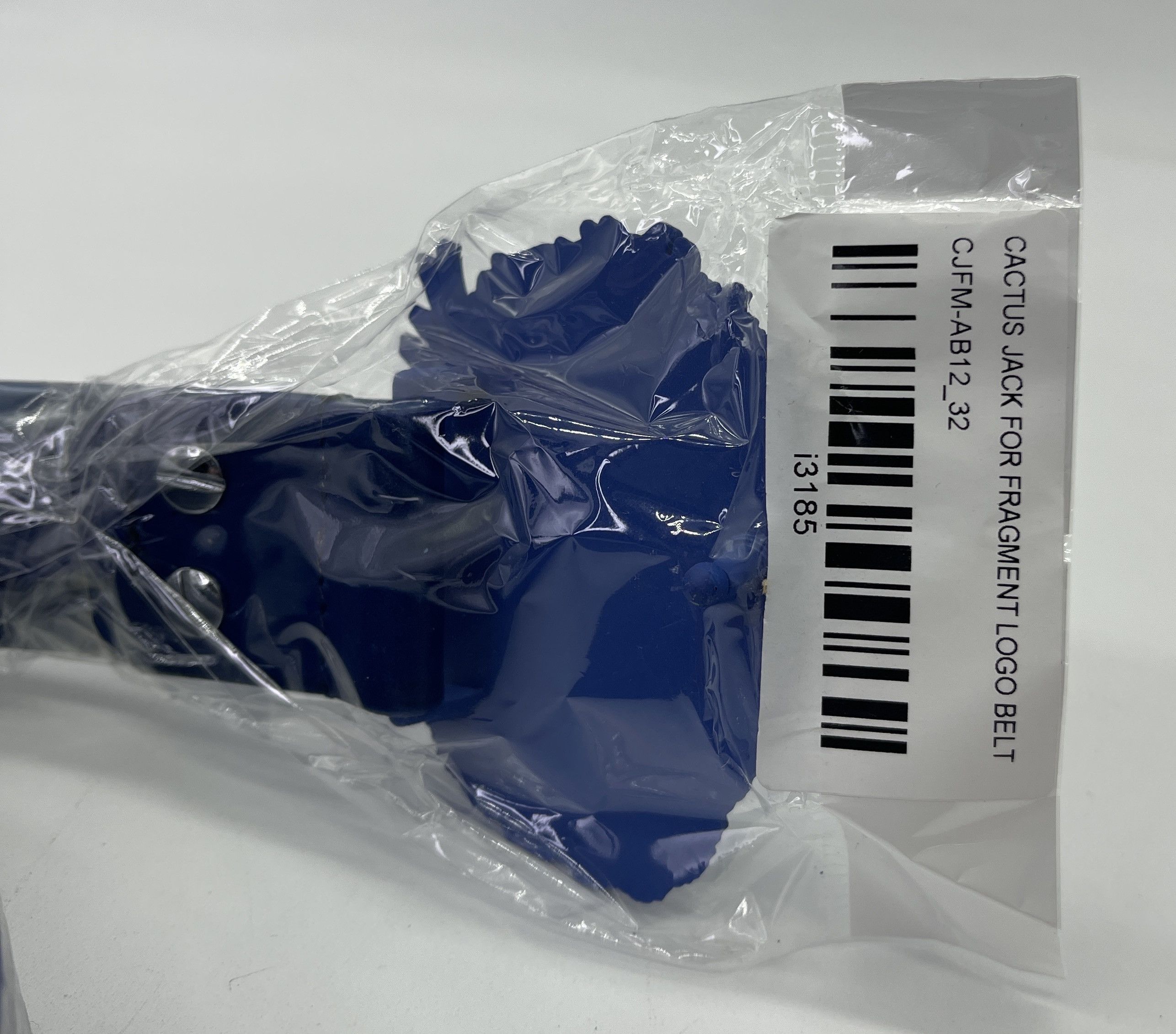 Fragment Design Travis Scott Cactus Jack For Fragment Logo Belt Blue 32 Size 32 - 2 Thumbnail