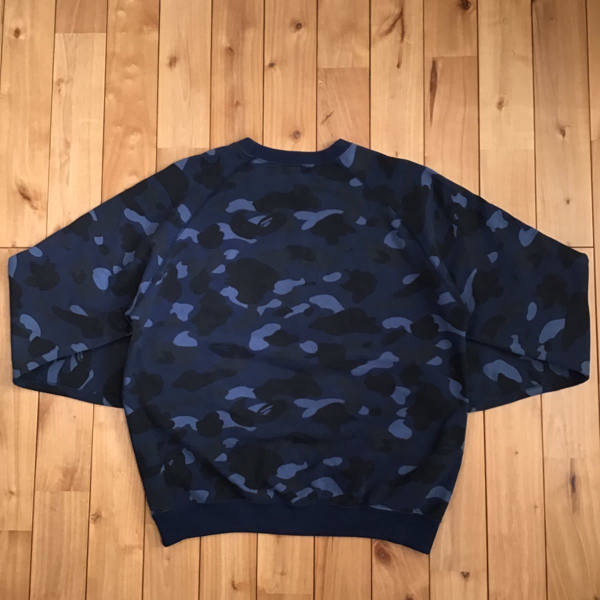 Bape × Swarovski Swarovski BAPE logo long sleeve sweatshirt blue camo Size US M / EU 48-50 / 2 - 5 Thumbnail
