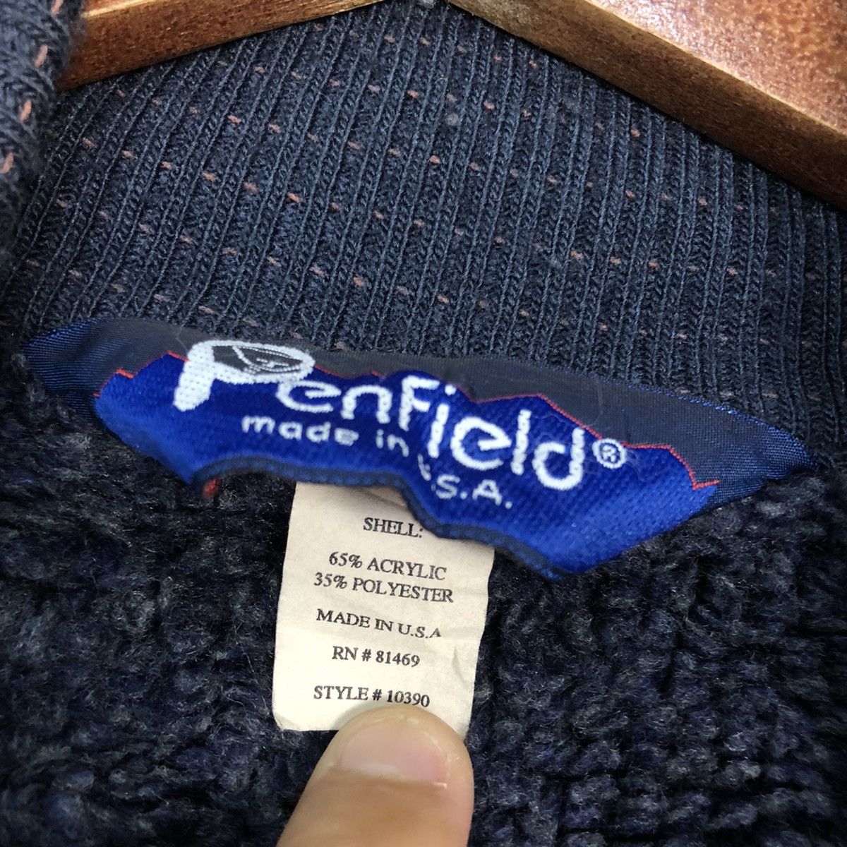 Penfield Penfield Dark Blue sweater Jacket #c868 Size US L / EU 52-54 / 3 - 12 Thumbnail
