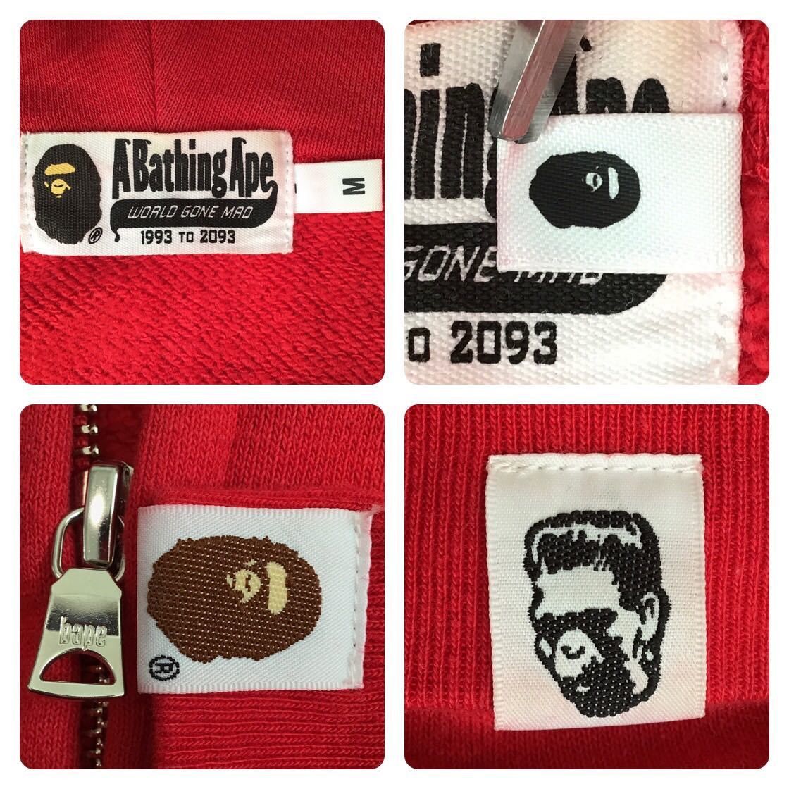 Bape BAPE Shark full zip hoodie black camo x red Size US M / EU 48-50 / 2 - 7 Thumbnail