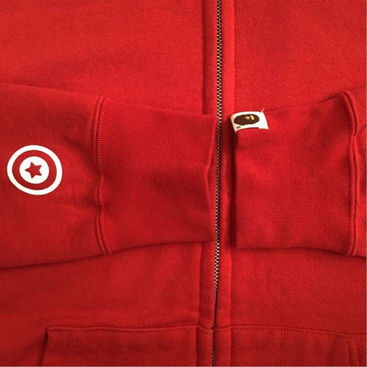 Bape BAPE Shark full zip hoodie black camo x red Size US M / EU 48-50 / 2 - 6 Thumbnail