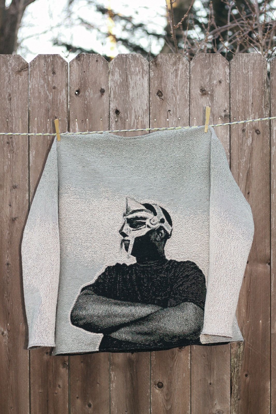 MF Doom MF DOOM Madvillain custom tapestry sweater vintage Size US L / EU 52-54 / 3 - 2 Thumbnail