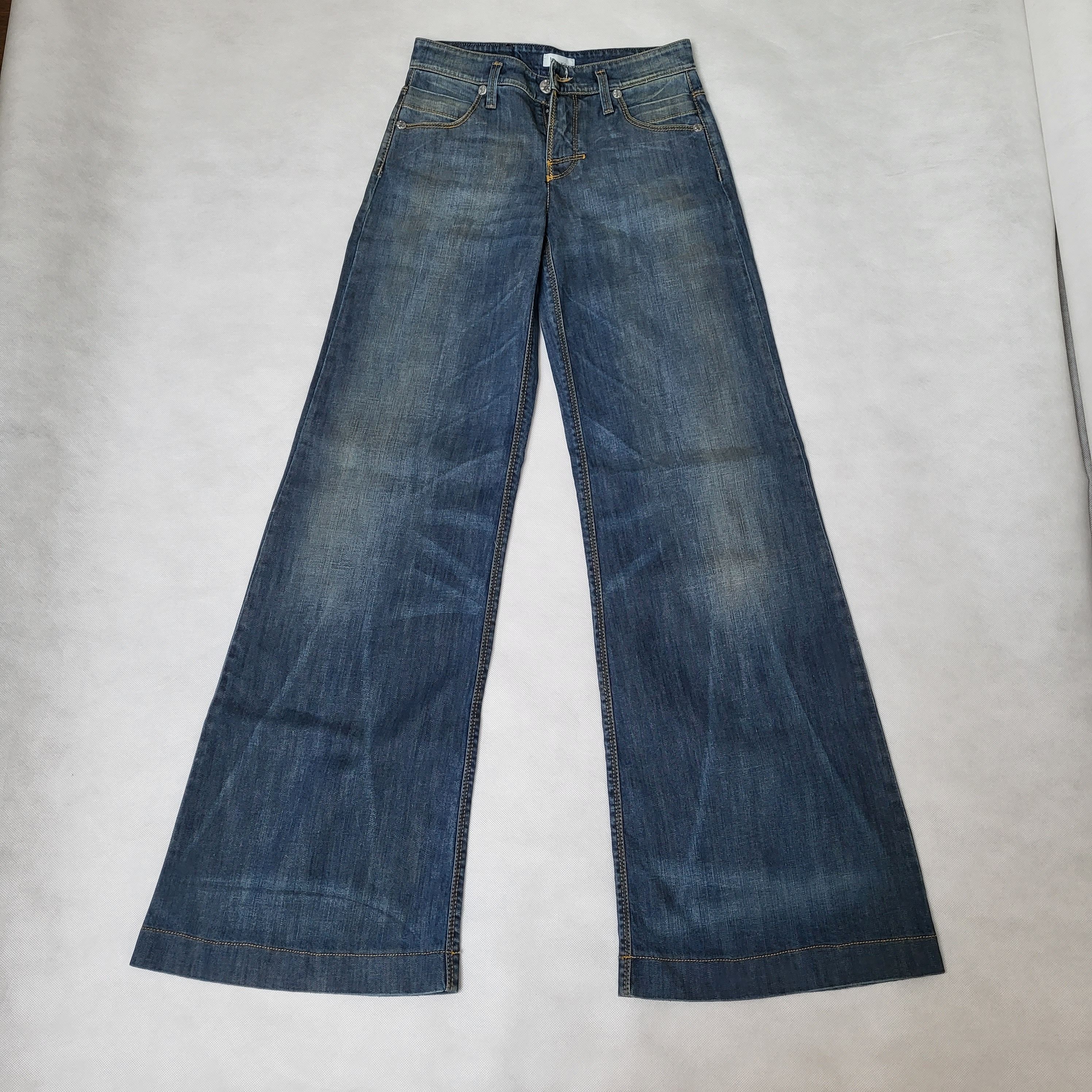 Vintage Vintage flare / wide leg jeans Pinko Magnolia W25 NEW Size 25" / US 0 / IT 36 - 2 Thumbnail