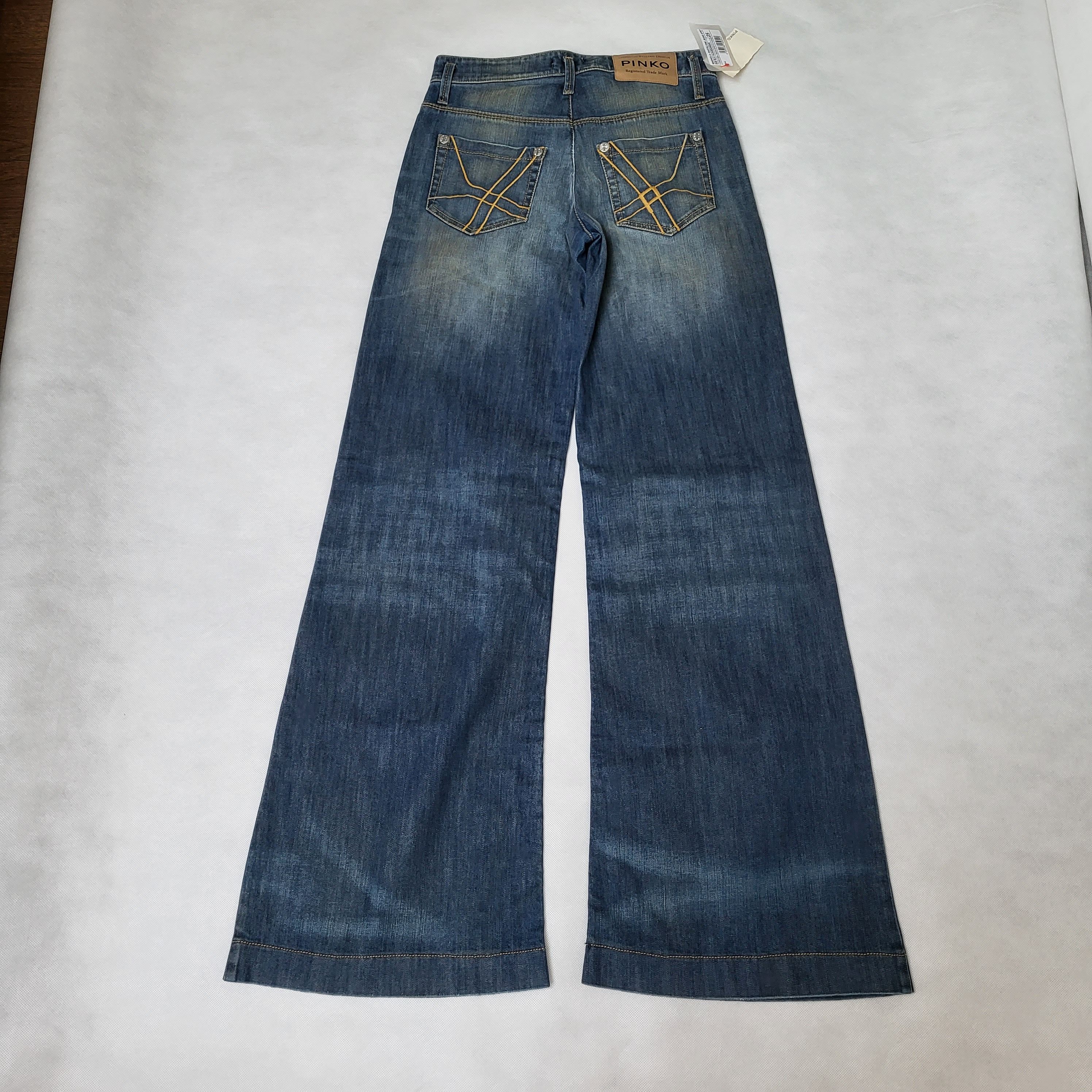 Vintage Vintage flare / wide leg jeans Pinko Magnolia W25 NEW Size 25" / US 0 / IT 36 - 3 Thumbnail