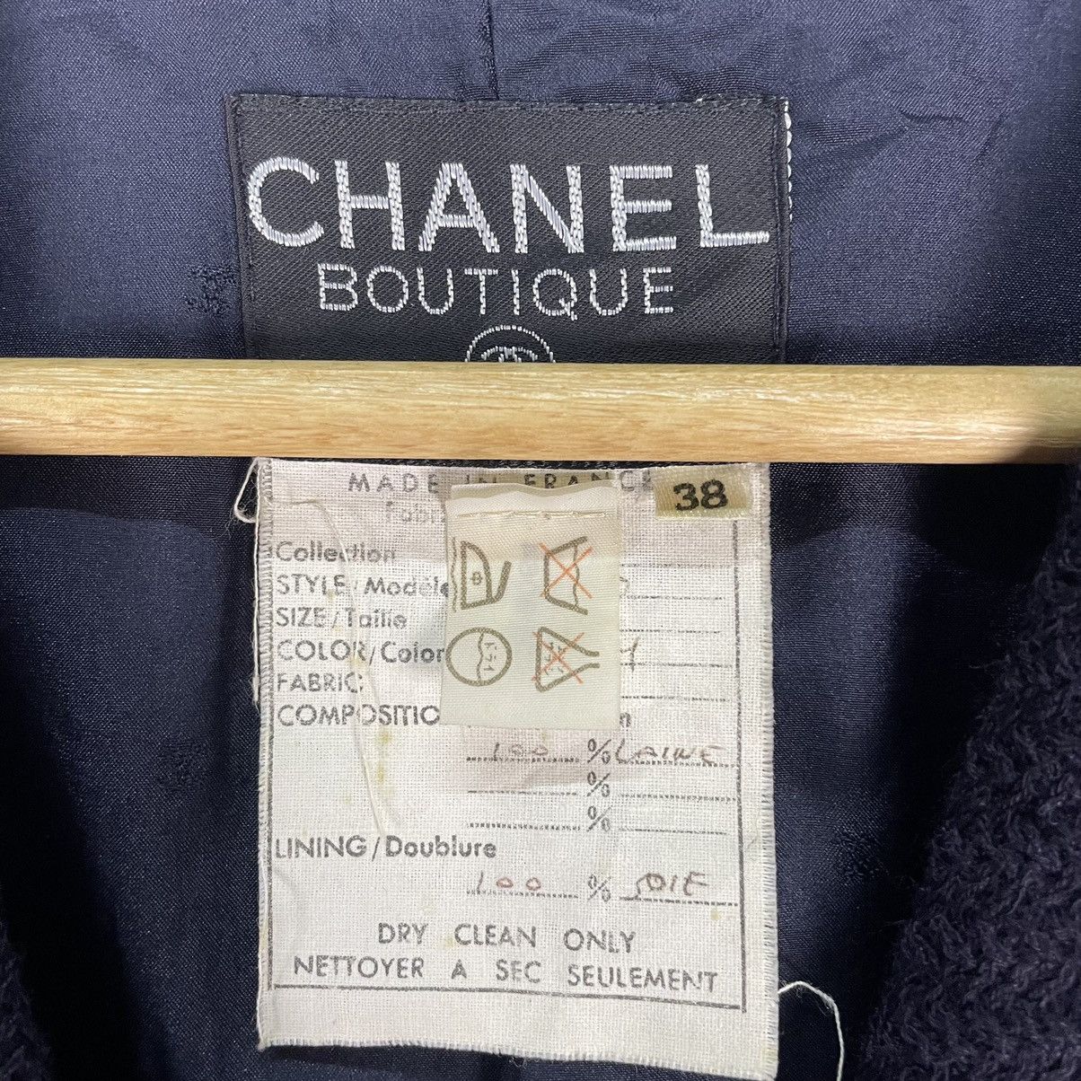 Chanel 🔥80s CHANEL Boutique Gold Button Double Breasted Jacket Size S / US 4 / IT 40 - 10 Thumbnail