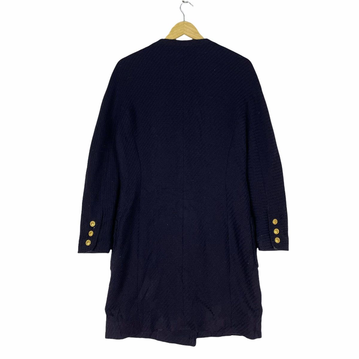 Chanel 🔥80s CHANEL Boutique Gold Button Double Breasted Jacket Size S / US 4 / IT 40 - 8 Thumbnail