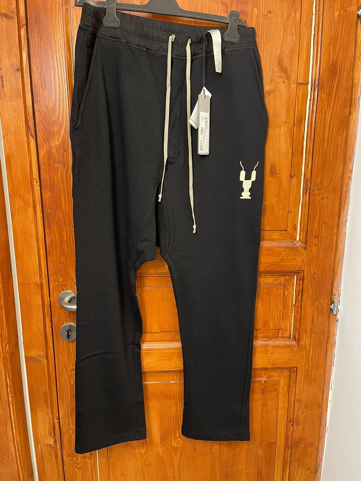 image of Rick Owens Drkshdw Felpa Drop Crotch Pants in Black, Men's (Size 32)