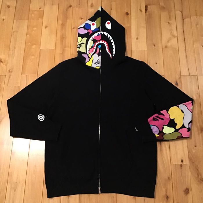 2XL BAPE head full zip hoodie Blue A Bathing Ape Size XXL