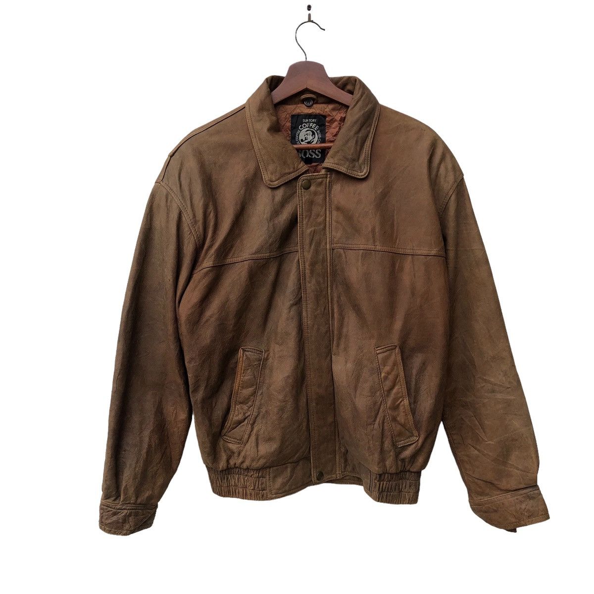 ジャケット・アウター 90s boss suntory A-2 real leather jacket 90s boss suntory A-2 real leather jacket