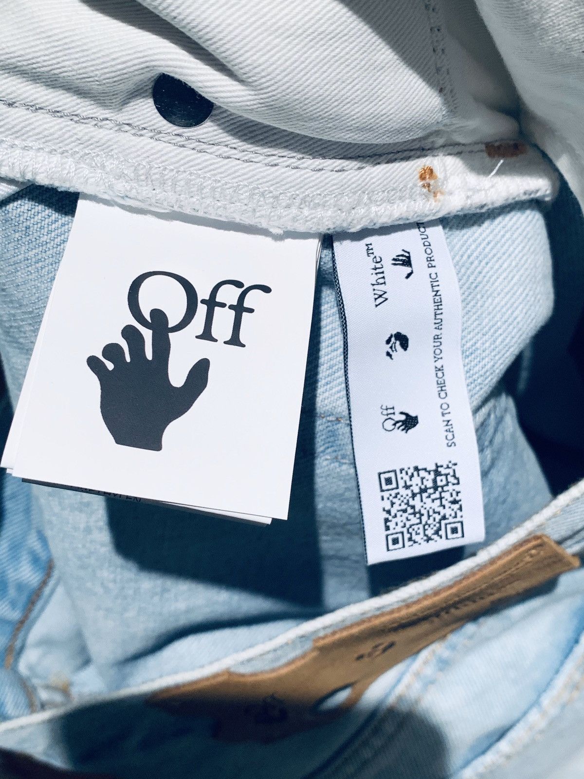 Off-White *RARE* Off-White ©2013 Virgil Abloh Distressed Denim Jeans Size US 34 / EU 50 - 7 Thumbnail