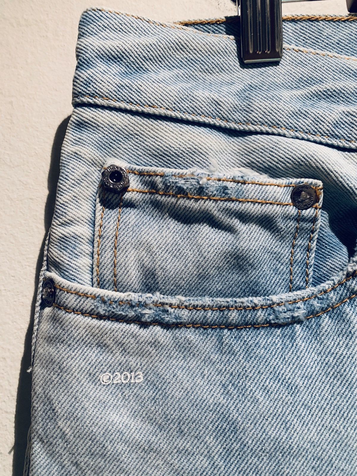 Off-White *RARE* Off-White ©2013 Virgil Abloh Distressed Denim Jeans Size US 34 / EU 50 - 4 Thumbnail