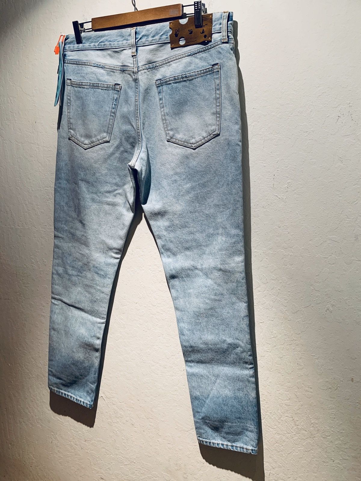 Off-White *RARE* Off-White ©2013 Virgil Abloh Distressed Denim Jeans Size US 34 / EU 50 - 2 Thumbnail