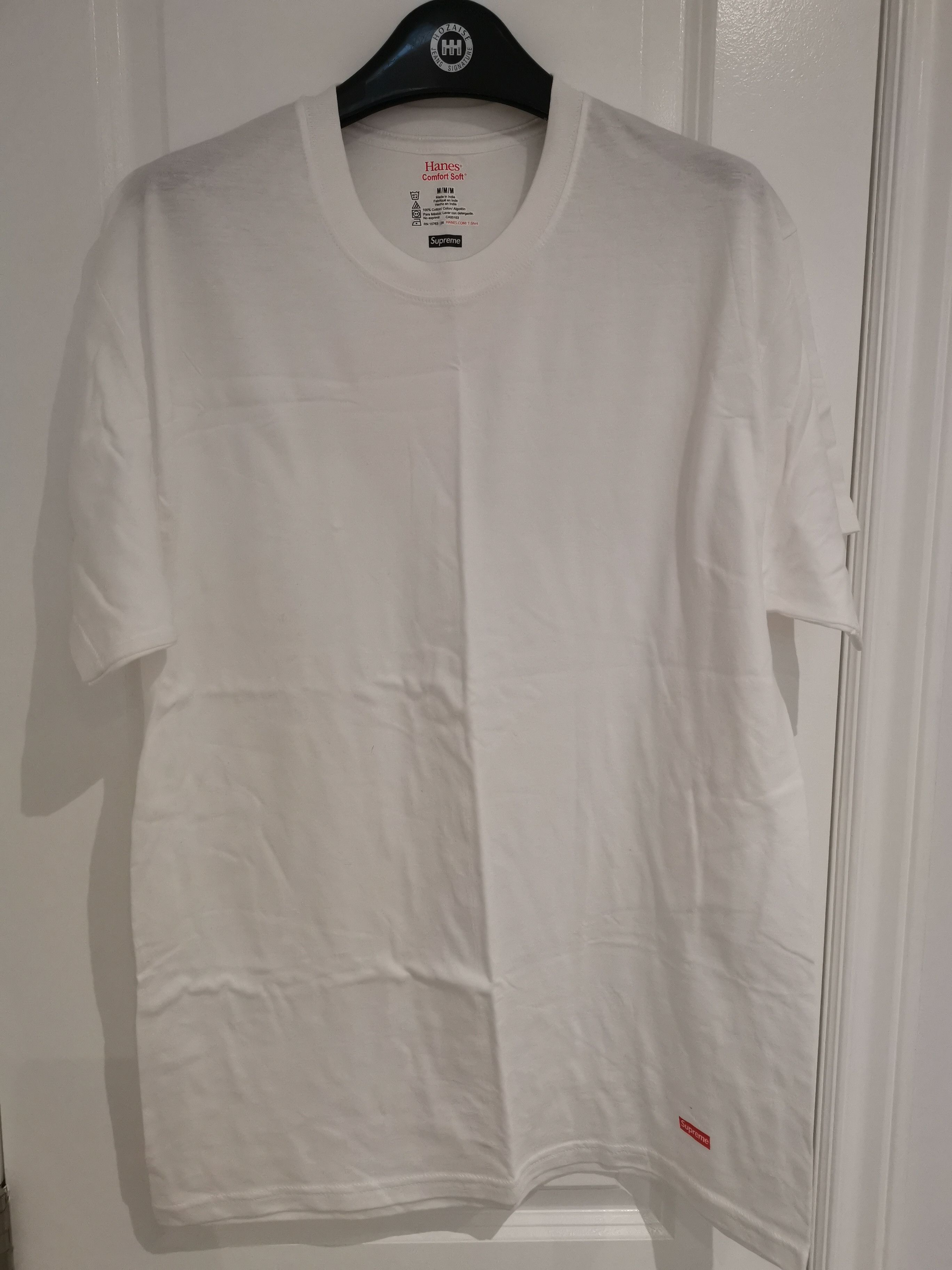 Supreme Supreme hanes White t-shirt medium | Grailed