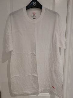 Supreme x Hanes Cotton Check Shirt Black/White - Pack of 2 (Large)