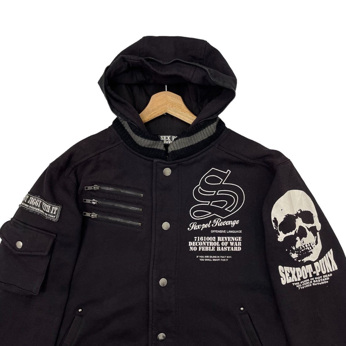 Japanese Brand Sex Pot Revenge Zipper Hoodies Size M Size US M / EU 48-50 / 2 - 6 Thumbnail
