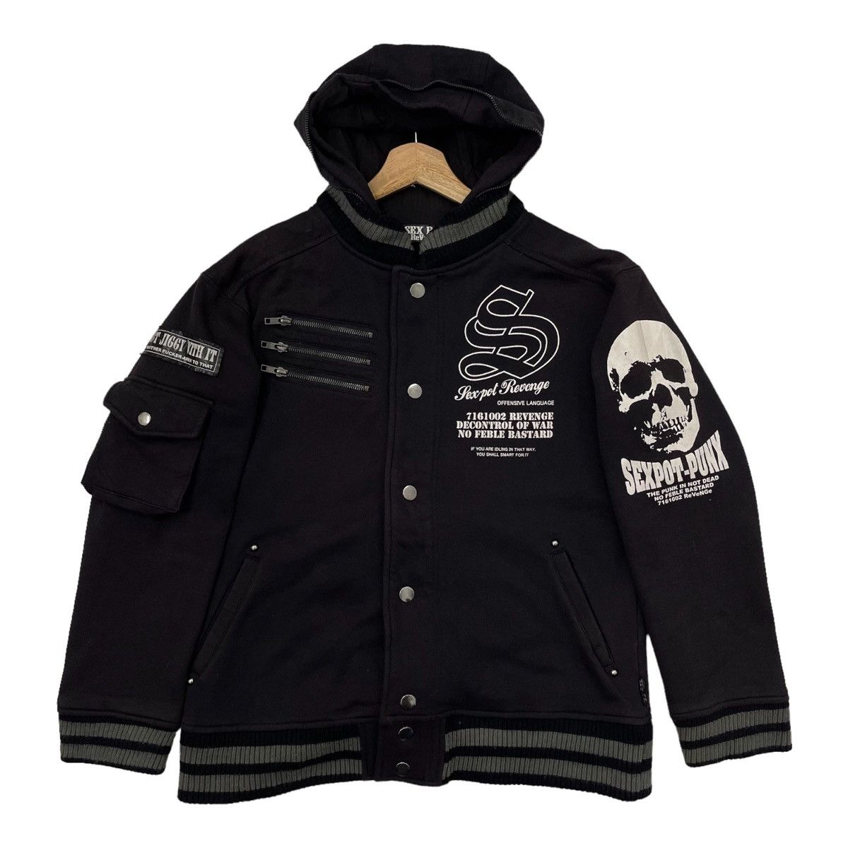 Japanese Brand Sex Pot Revenge Zipper Hoodies Size M Size US M / EU 48-50 / 2 - 5 Thumbnail