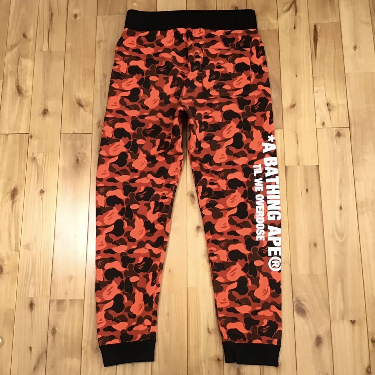 BAPE × XO × The weeknd red camo Shark sweat pants ☆size M