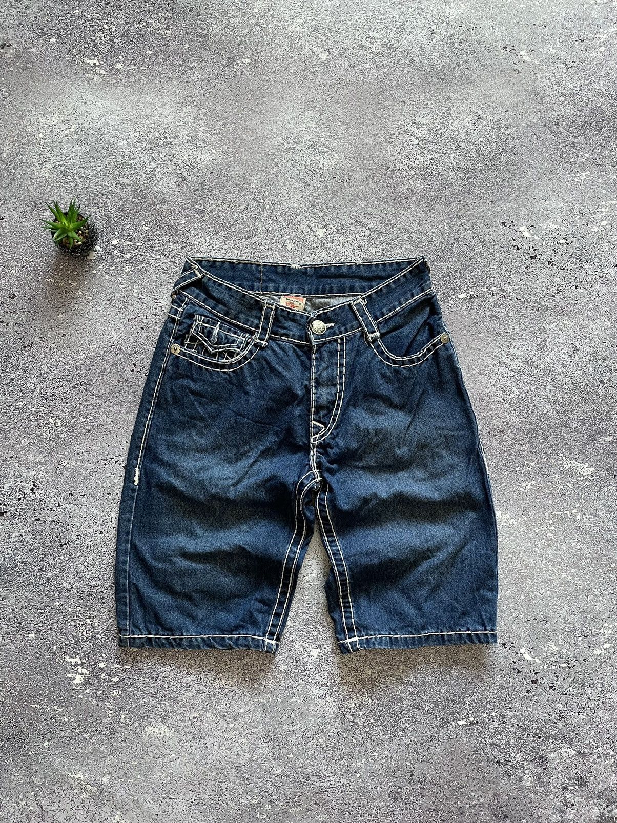 Other True Religion Shorts Denim Vintage Made In USA Size US 31 - 5 Thumbnail