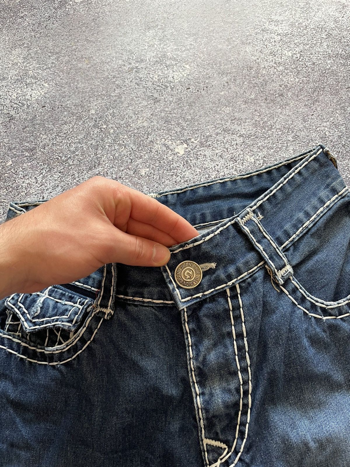 Other True Religion Shorts Denim Vintage Made In USA Size US 31 - 8 Thumbnail