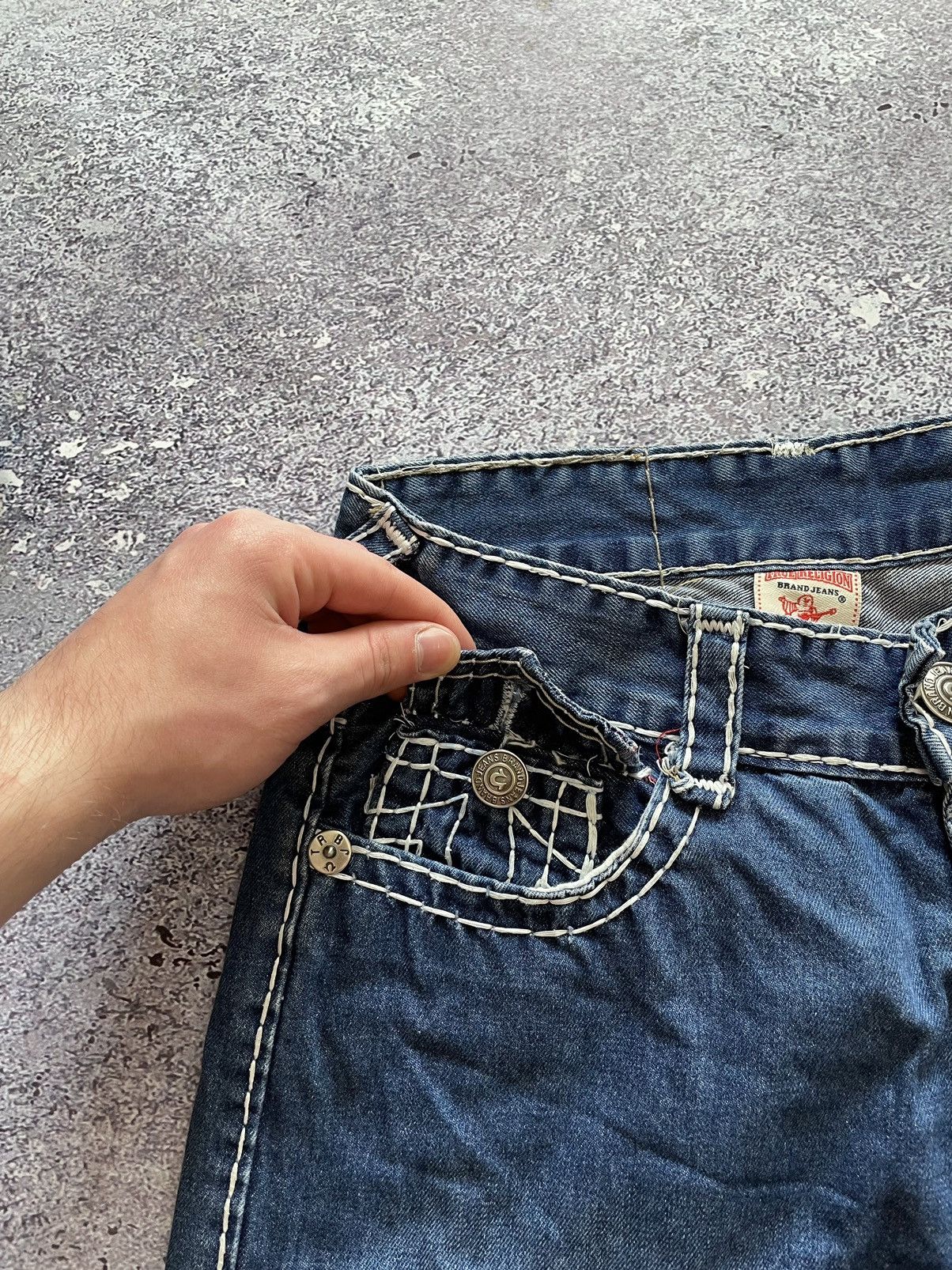 Other True Religion Shorts Denim Vintage Made In USA Size US 31 - 7 Thumbnail
