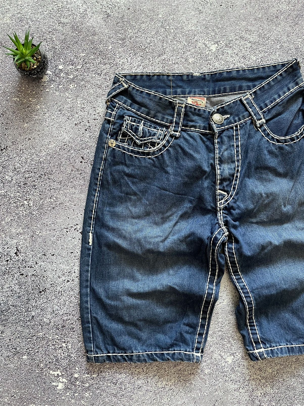 Other True Religion Shorts Denim Vintage Made In USA Size US 31 - 6 Thumbnail