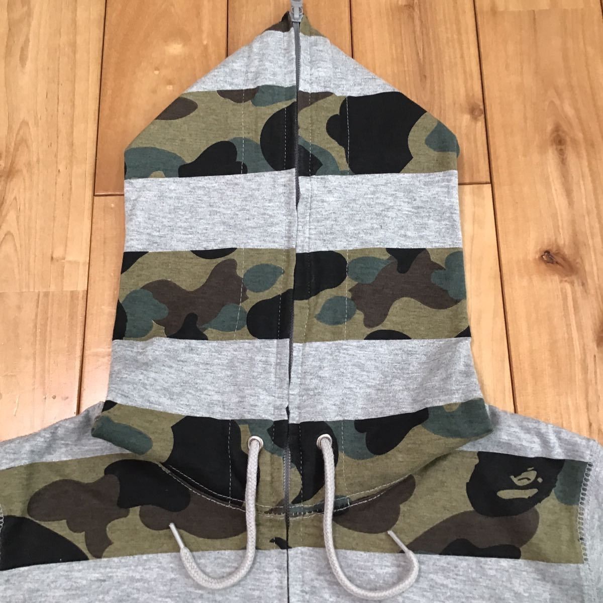 Bape BAPE 1st camo × gray border full zip hoodie a bathing ape Size US S / EU 44-46 / 1 - 2 Thumbnail