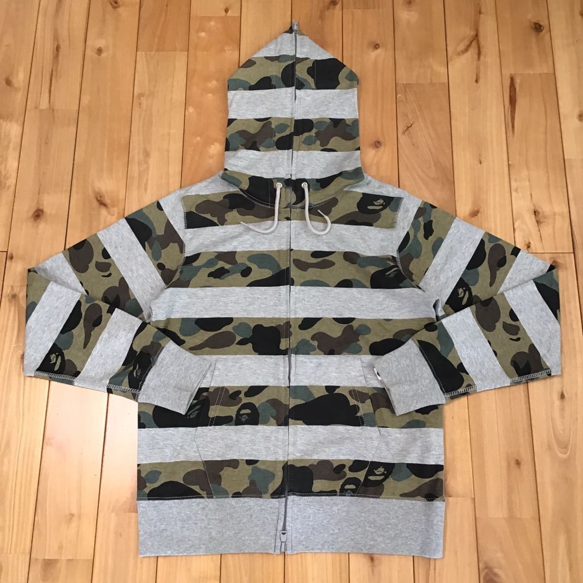 Bape BAPE 1st camo × gray border full zip hoodie a bathing ape Size US S / EU 44-46 / 1 - 1 Thumbnail