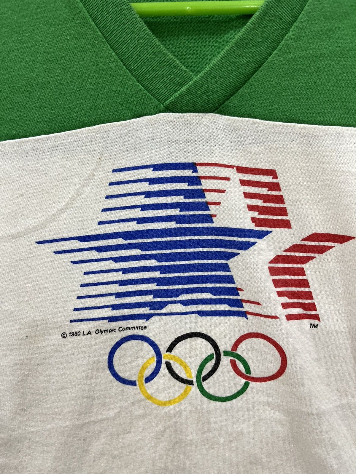 USA Olympics E. VINTAGE LEVIS OLYMPIC LA 3QUARTER TSHIRT Size US M / EU 48-50 / 2 - 4 Thumbnail