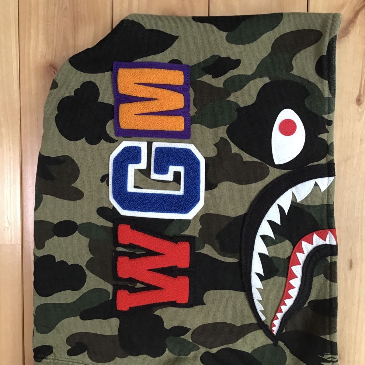 Bape BAPE SHARK SIDE ZIP WIDE LONG LENGTH PULLOVER HOODIE Size US S / EU 44-46 / 1 - 3 Thumbnail