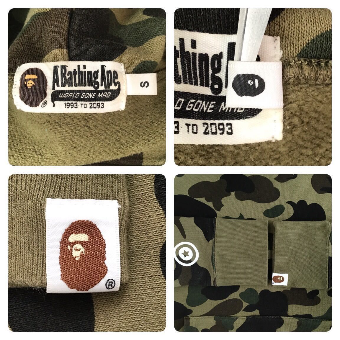 Bape BAPE SHARK SIDE ZIP WIDE LONG LENGTH PULLOVER HOODIE Size US S / EU 44-46 / 1 - 7 Thumbnail