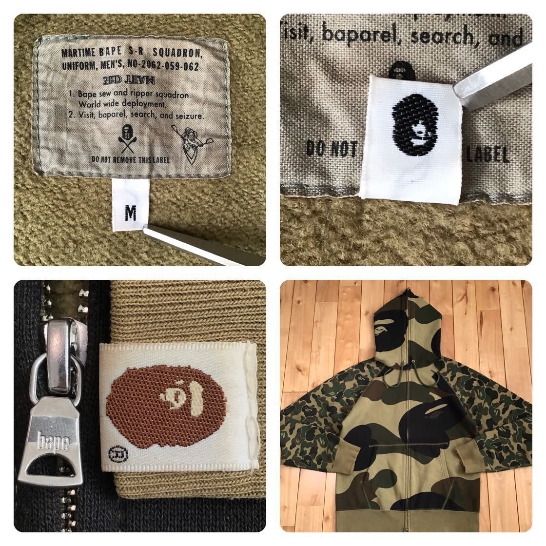 Bape BAPE Giant 1st camo green crazy full zip hoodie Size US M / EU 48-50 / 2 - 7 Thumbnail