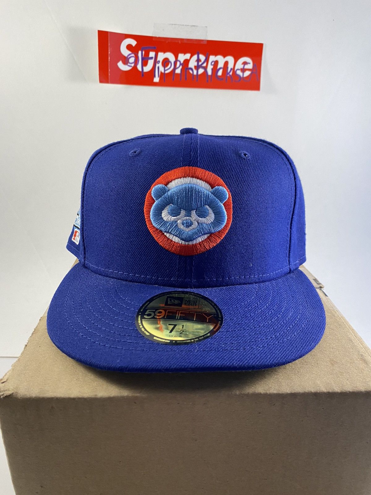 MLB × New Era Blue Cubs Fitted Hat 7 1/2 Rare/Brand New’ Size ONE SIZE - 1 Thumbnail