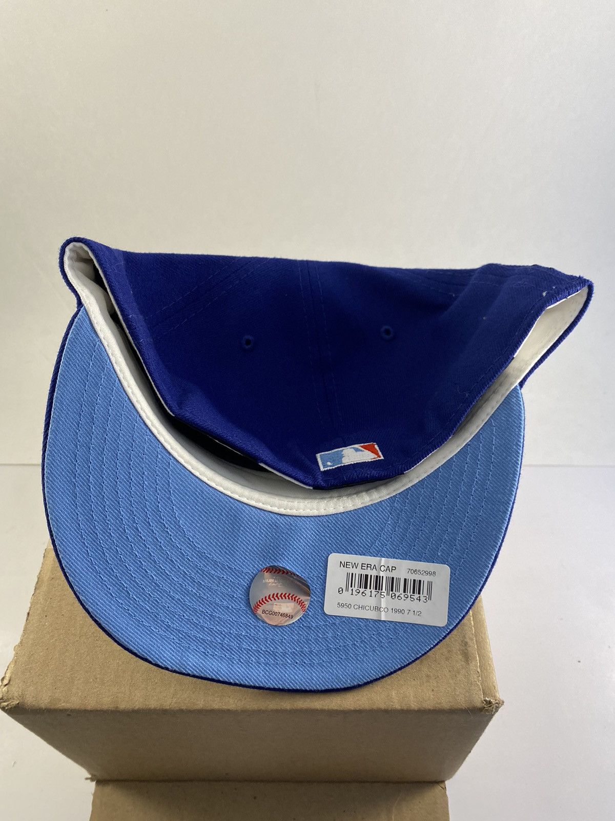 MLB × New Era Blue Cubs Fitted Hat 7 1/2 Rare/Brand New’ Size ONE SIZE - 3 Thumbnail