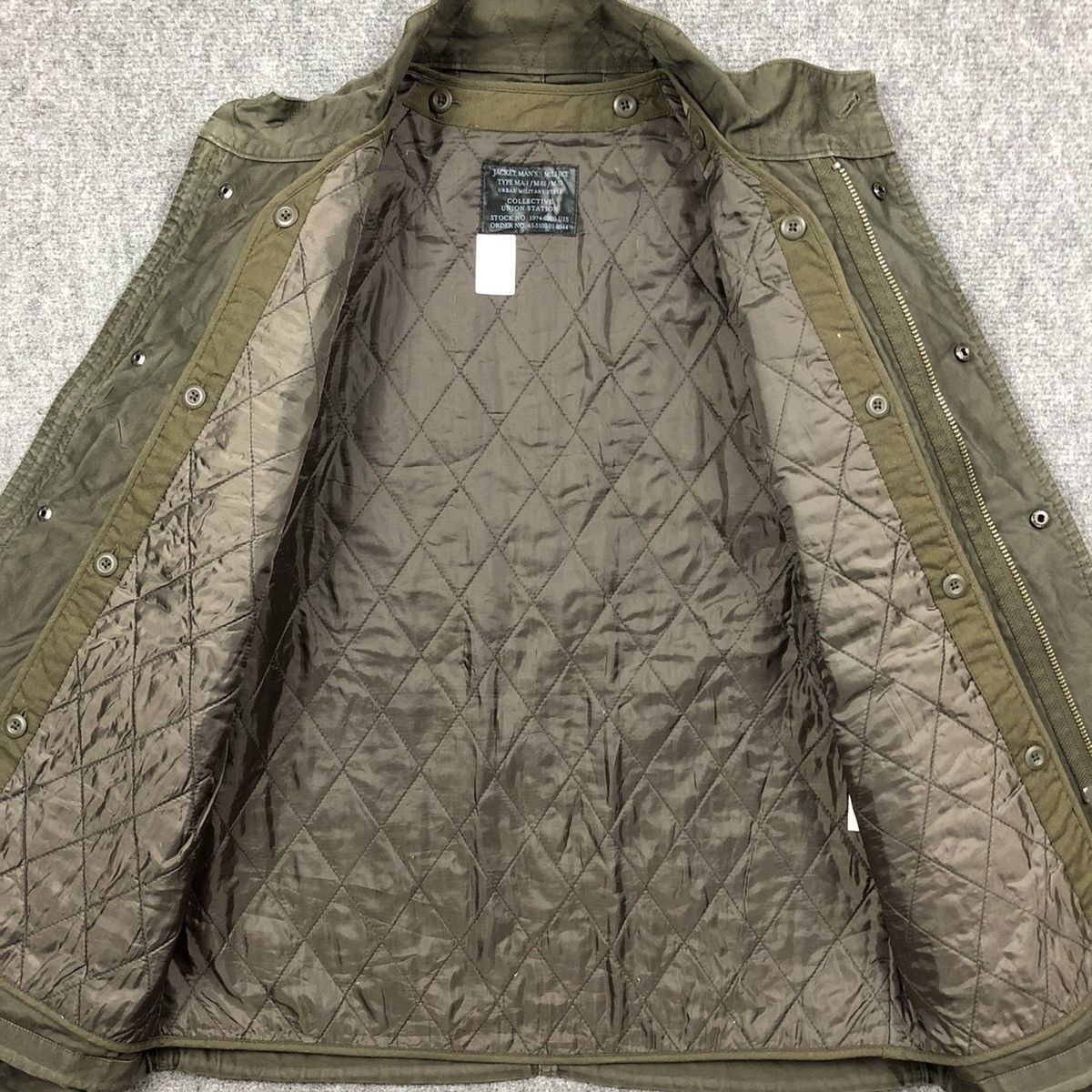 Vintage Military Type MA-1 Quilted Flight Jacket