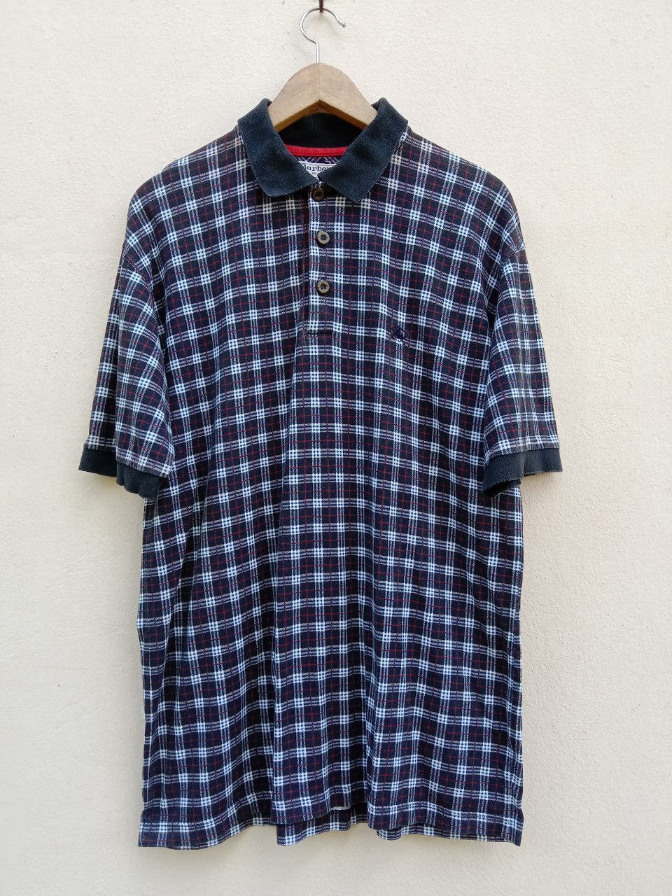 Burberry Vintage 80s Burberry's Tartan Plaid Nova Check Size US L / EU 52-54 / 3 - 1 Thumbnail
