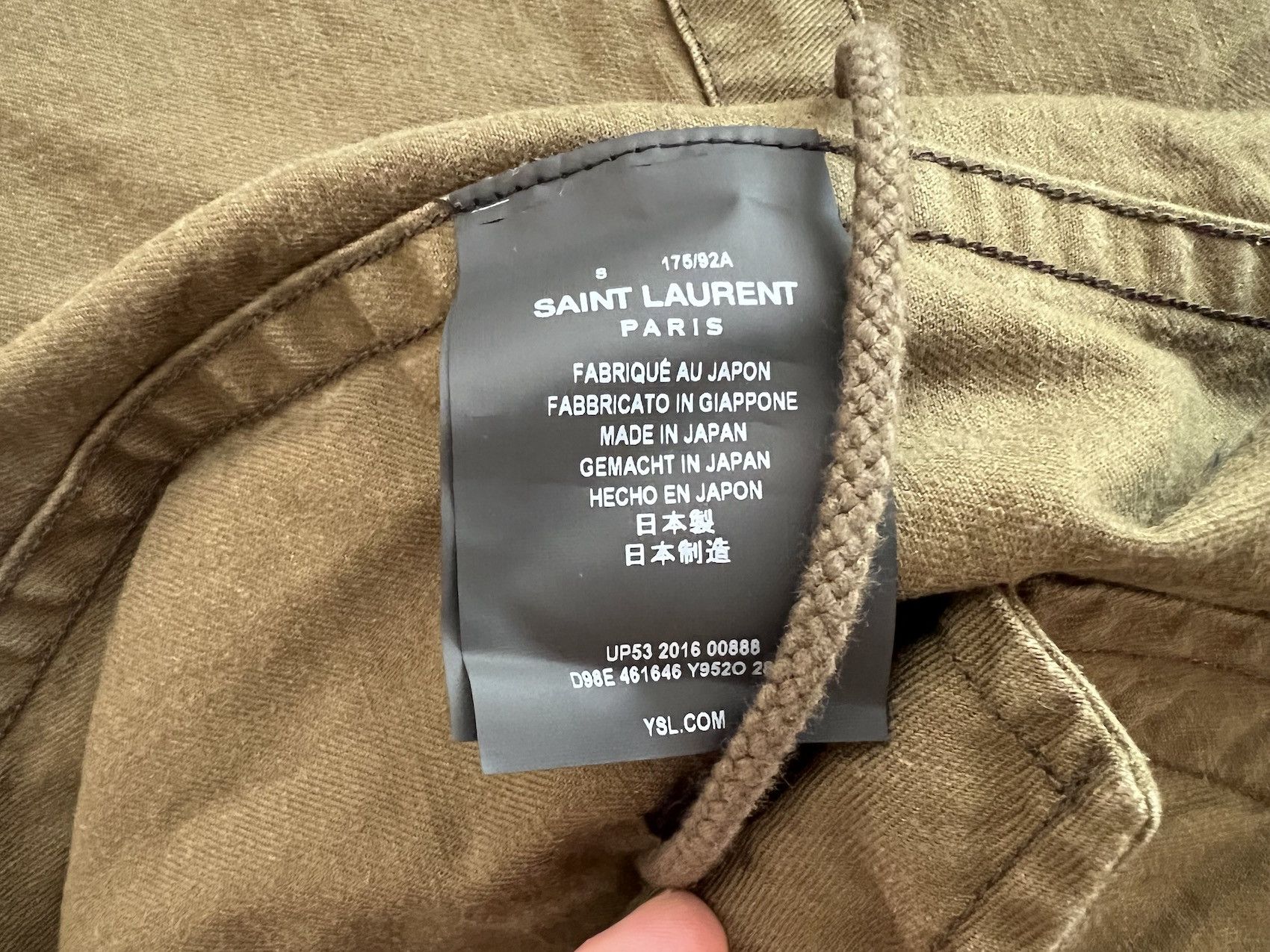 Saint Laurent Paris SS'17 Parka "Sweat Dreams" Size US M / EU 48-50 / 2 - 7 Thumbnail