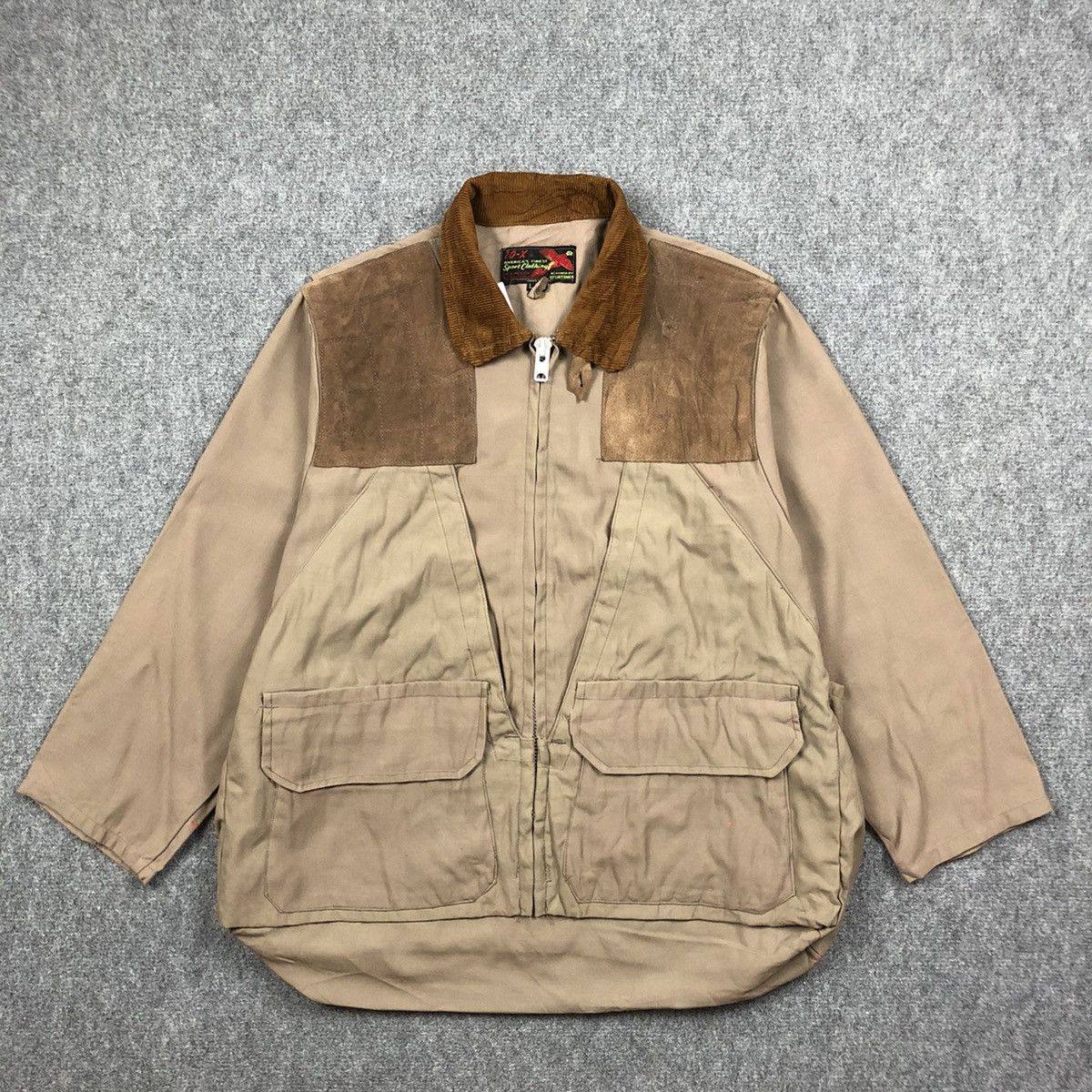 image of Vintage 80's Parachute Jacket in Brown, Men's (Size Medium)