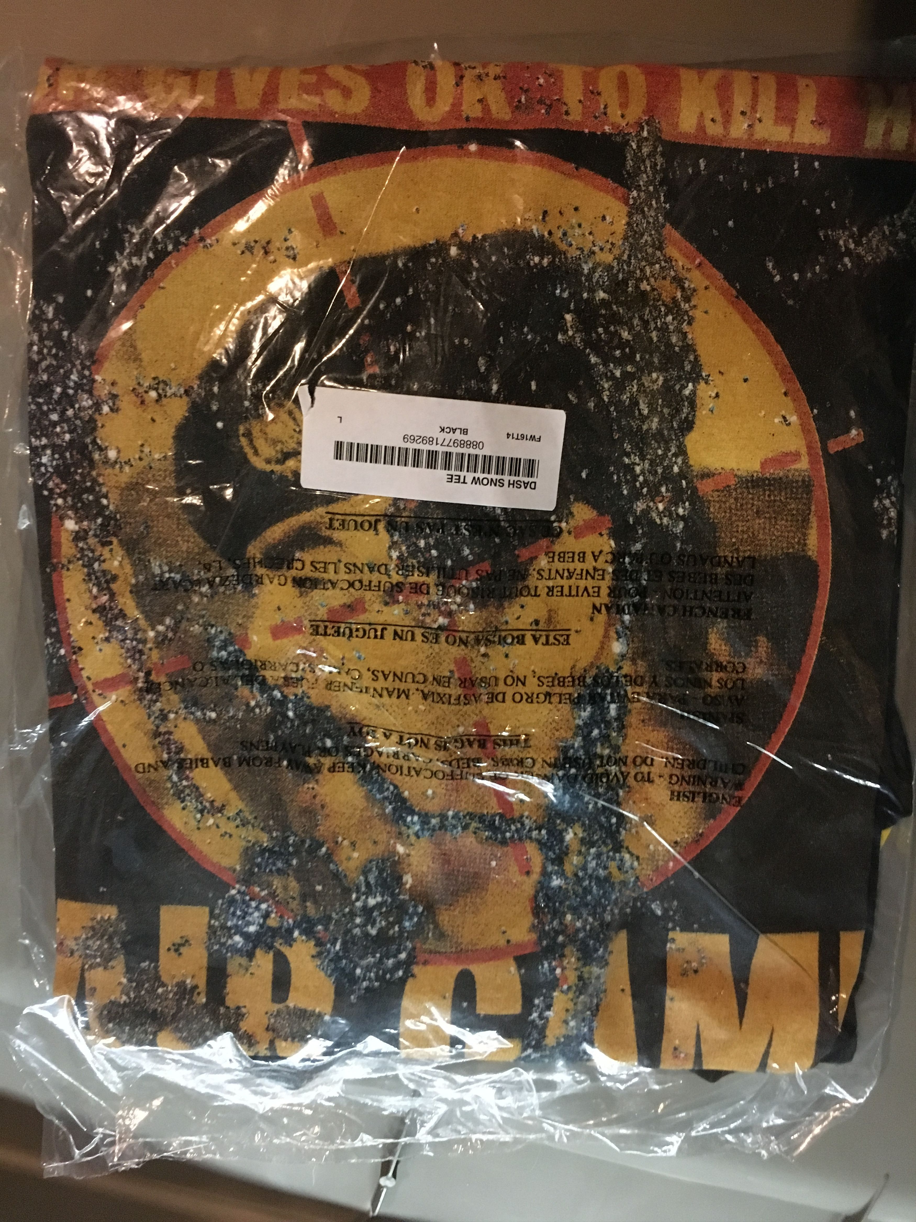 Supreme Supreme Dash Snow Tee Black Large FW16 Size US L / EU 52-54 / 3 - 3 Thumbnail