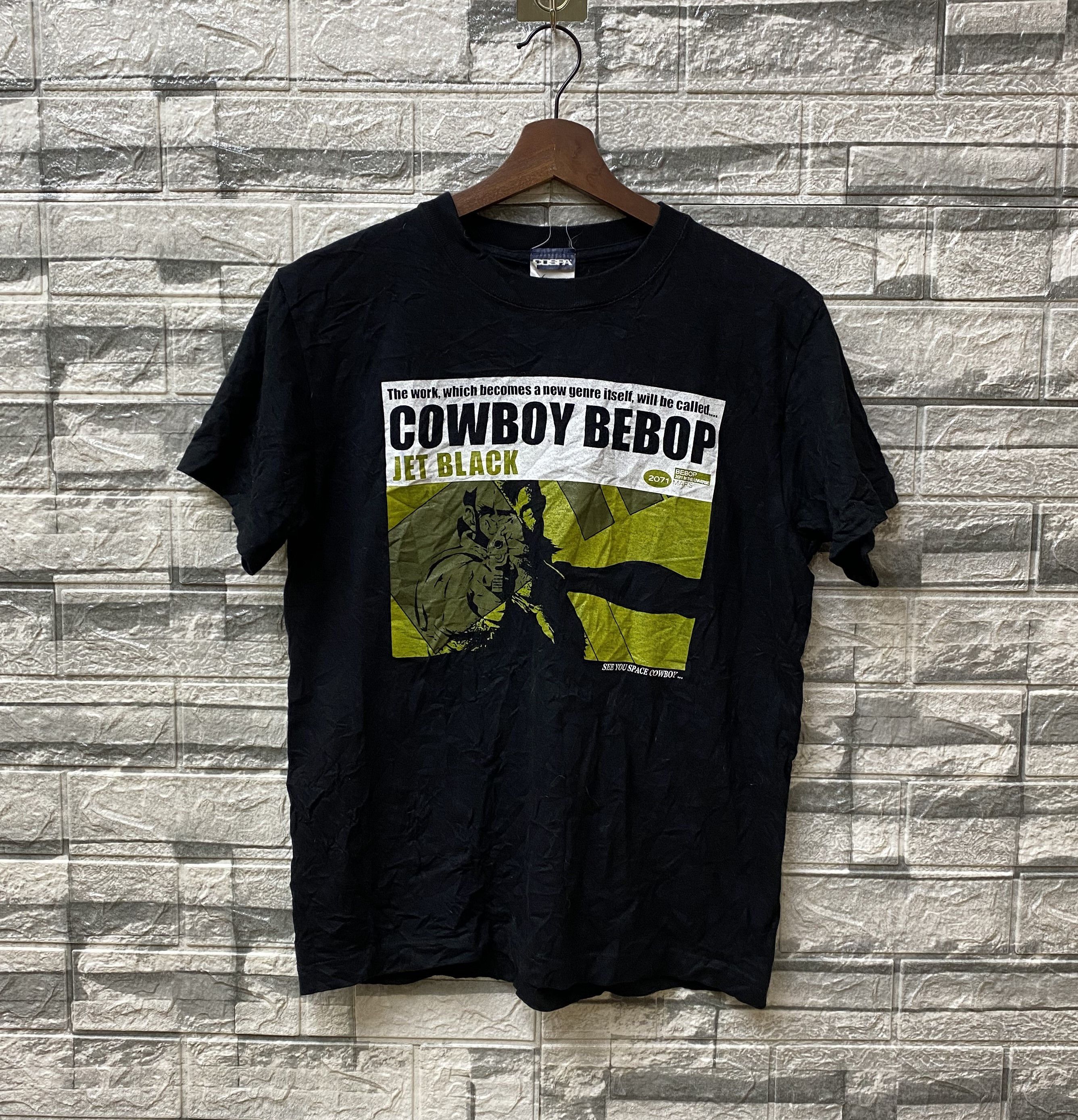 image of Anima Anime Gundam Cowboy Bepop Japan Comic Anime in Black, Men's (Size Small)