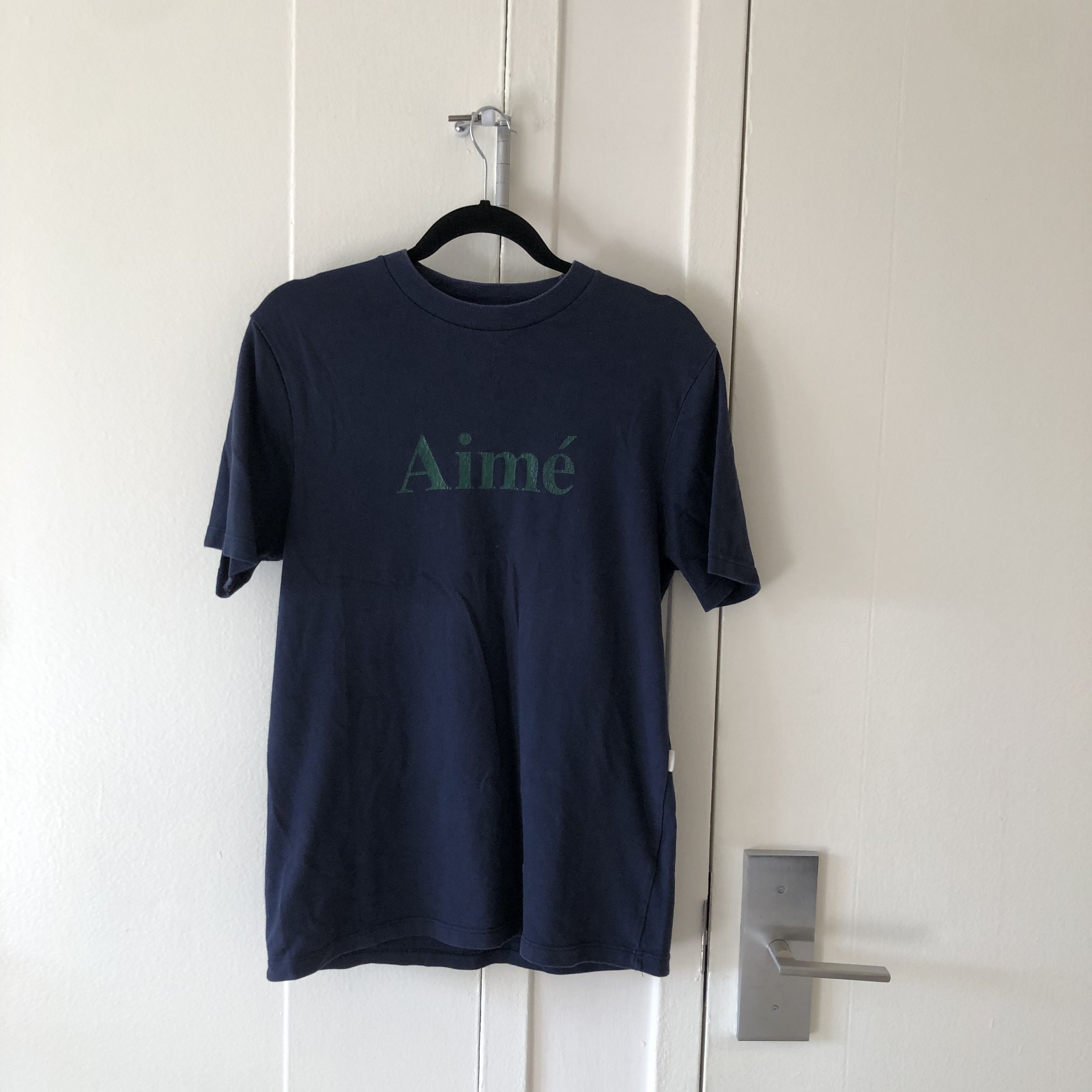 image of Aime Leon Dore Aime Logo Tee in Navy, Men's (Size XS)