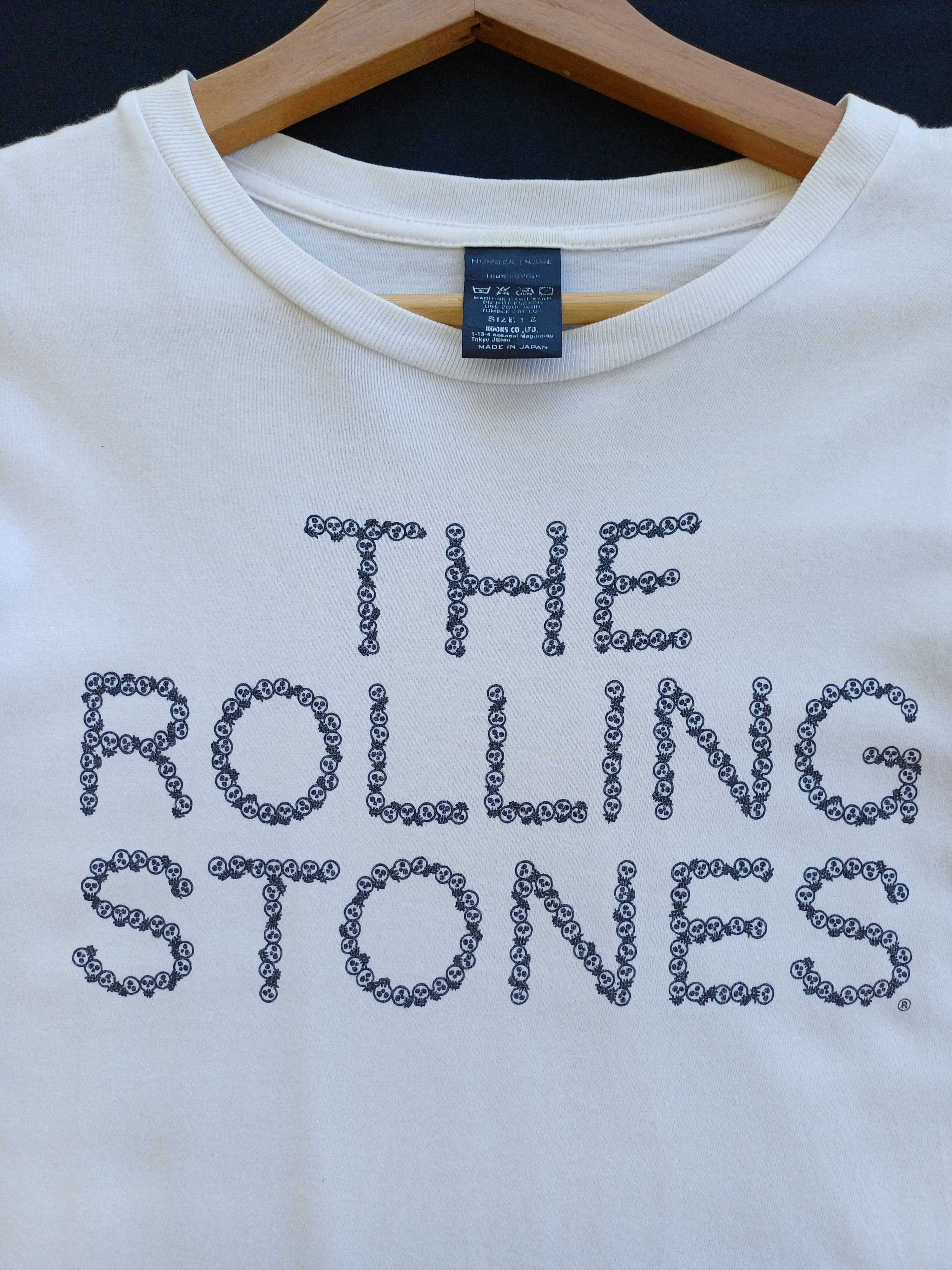 Number (N)ine Rare Vintage Number Nine x The Rolling Stones Tshirt Size US S / EU 44-46 / 1 - 6 Thumbnail