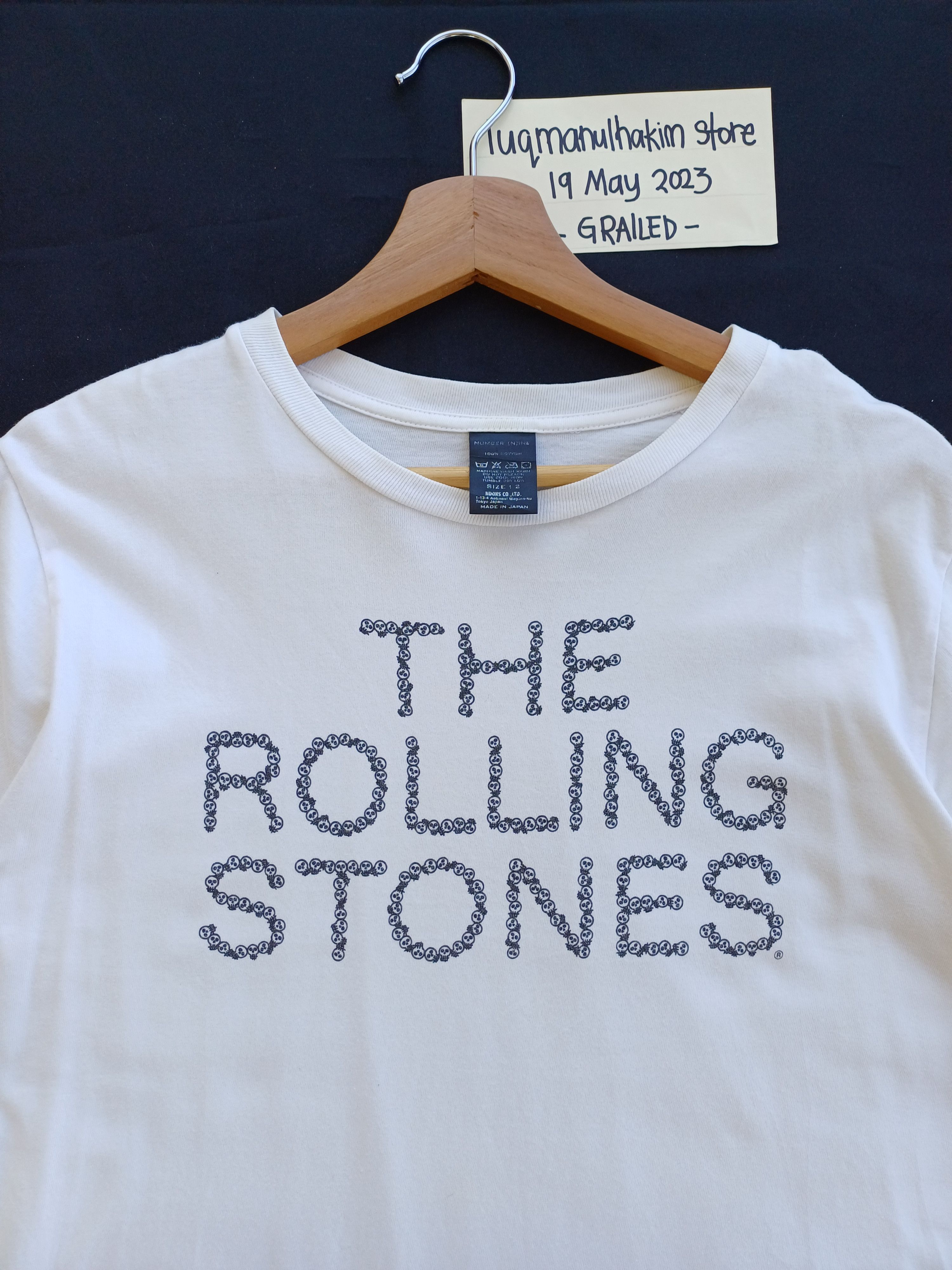 Number (N)ine Rare Vintage Number Nine x The Rolling Stones Tshirt Size US S / EU 44-46 / 1 - 5 Thumbnail