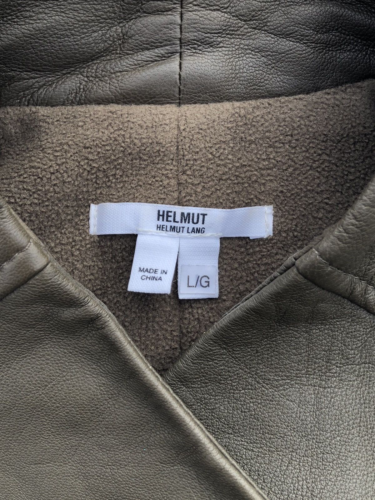 Helmut Lang Helmut Lang Lamb Biker Leather Jacket Asymmetrical Olive Size L / US 10 / IT 46 - 6 Thumbnail