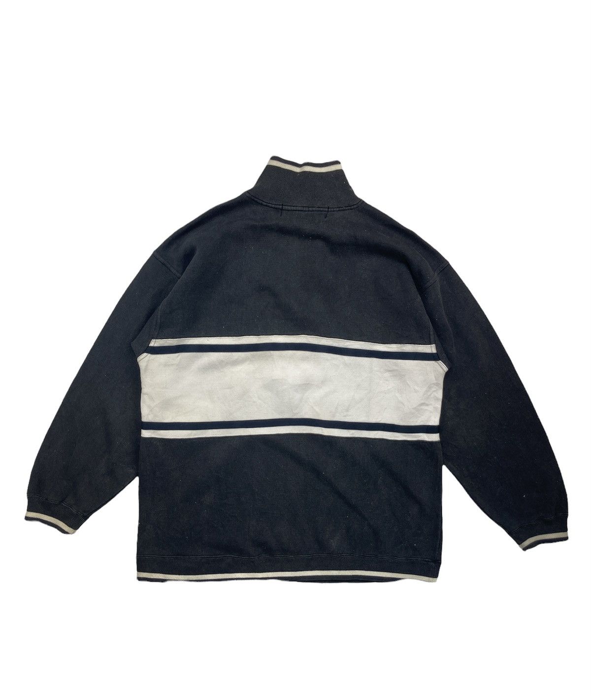 Vintage Vintage 90s Third Wave Made In USA Sweatshirt Black White Size US L / EU 52-54 / 3 - 4 Thumbnail