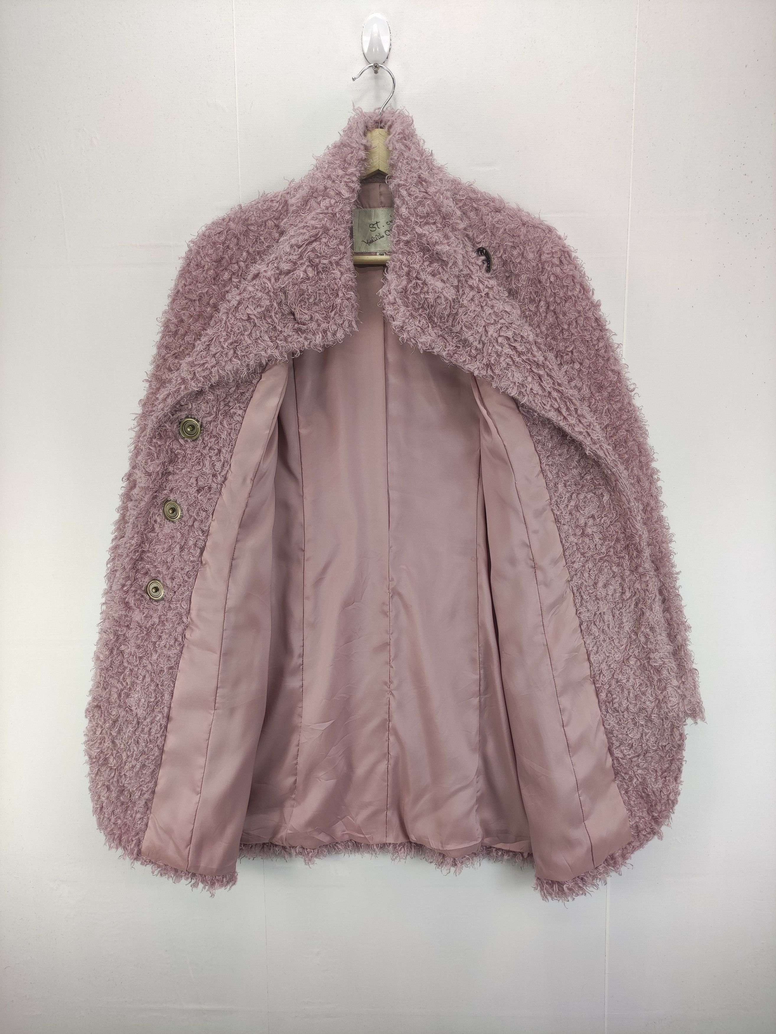 Japanese Brand Vintage St.Crea Yoshihika Ota Faux Fur Jacket Size S / US 4 / IT 40 - 5 Thumbnail