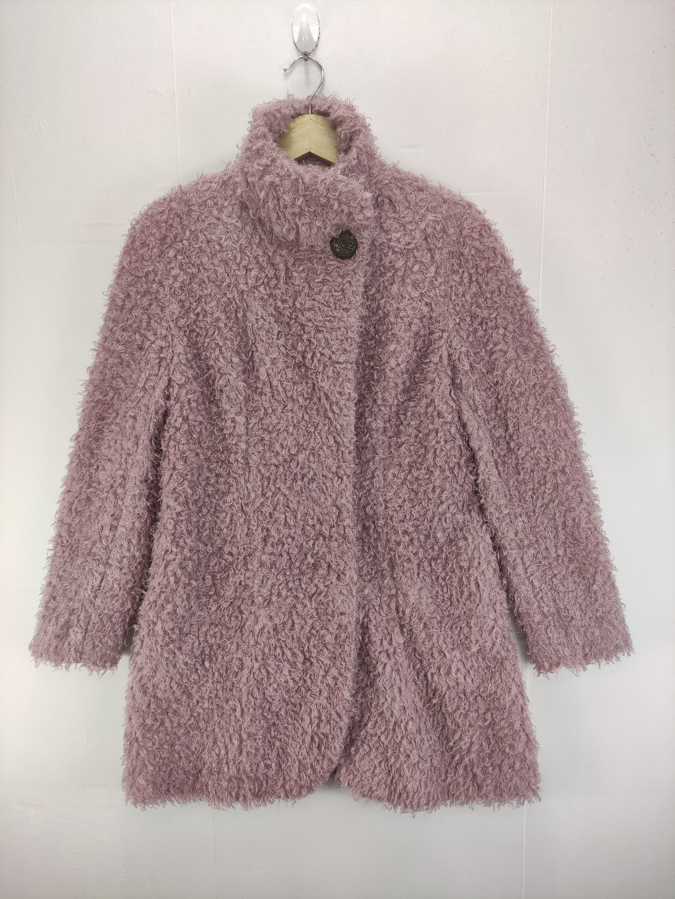 Japanese Brand Vintage St.Crea Yoshihika Ota Faux Fur Jacket Size S / US 4 / IT 40 - 2 Thumbnail